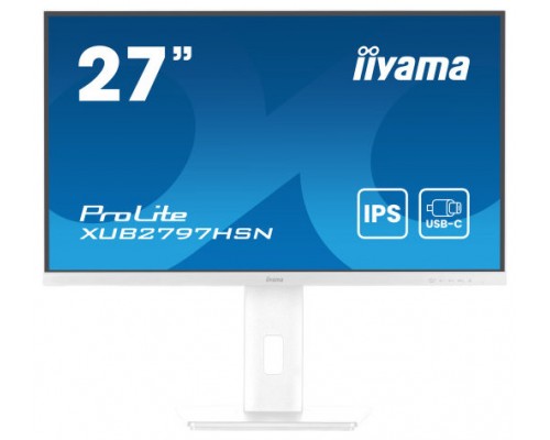 iiyama ProLite XUB2797HSN-W2 pantalla para PC 68,6 cm (27") 1920 x 1080 Pixeles Full HD LED Blanco